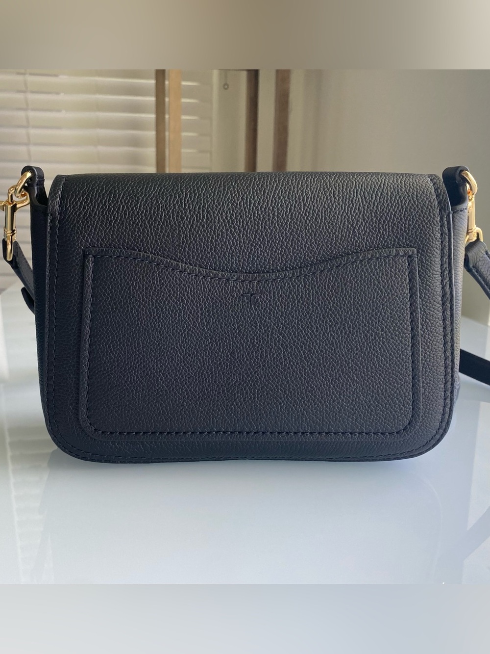 Tory Burch Black Pebbled Leather Crossbody with Gold Hardware - Picture 3 of 8